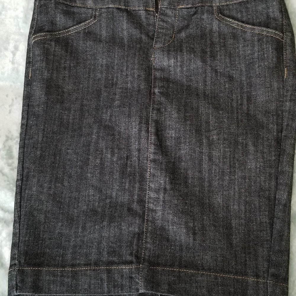 One 5 One Denim Pencil Skirt